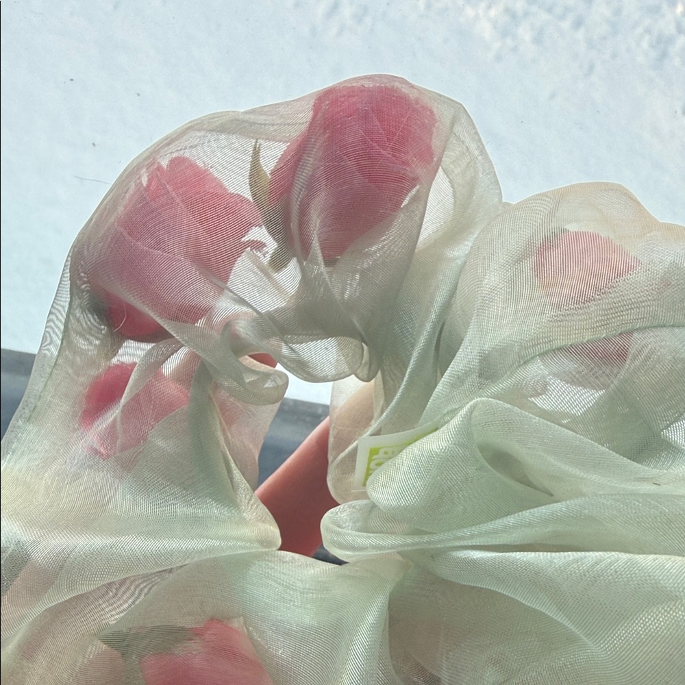 Sage Sheer Room Shop Scrunchie - Picture 3 of 3